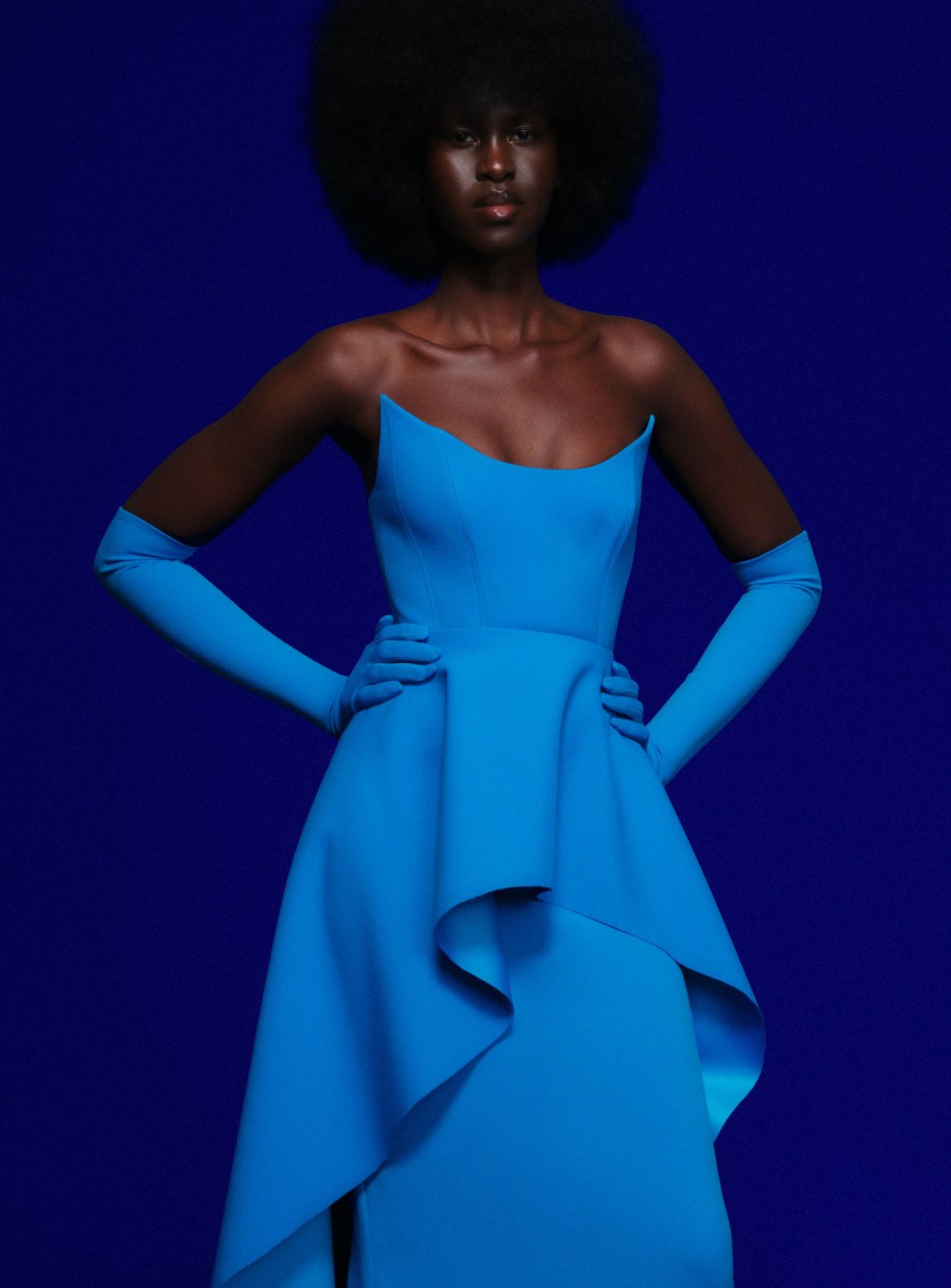 Dresses Solace London | The Omara Maxi Dress In Azure — Nupta-us