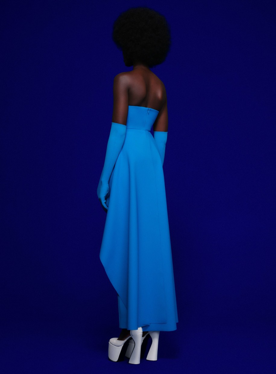 Dresses Solace London | The Omara Maxi Dress In Azure — Nupta-us